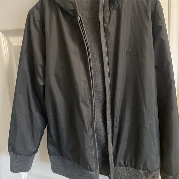 Hugo Boss boys reversible knit jacket boys around size 5 perfect condition - Picture 6 of 8
